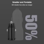 for iPhone 17 16 15 Car Charger Fast Charging, 40W Dual Port USB C Car Charger with 2Pack USB C Cable 3ft,Type C Car Adapter for iPhone 17 Air/ 17 16 15 Pro/Pro Max,iPad Pro,iPad Air 5/4/Mini-Black - Image 8