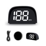 P20 New Car Speedometer GPS Hud Head Up Display, MPH Digital Speed Meter Gauge for Cars Trucks Motorcycle Bike ATV SUV Pick-up Scooter Golf Cart Bus Boat