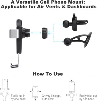 Vintage Indian Horse Car Phone Holder, Universal Dashboard & Air Vent Phone Mount for Secure Hands-Free Driving - Image 4