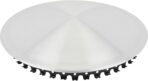 Speedway Motors Snap-On Moon Cap Wheel Cover, Premium Aluminum Construction with Natural Spun Finish, 14 Inch Wheel Cover, Snap-On Rings for Easy Installation, Sold Individually - Image 4