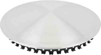Speedway Motors Snap-On Moon Cap Wheel Cover, Premium Aluminum Construction with Natural Spun Finish, 14 Inch Wheel Cover, Snap-On Rings for Easy Installation, Sold Individually - Image 4