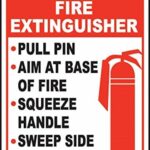 How to Use a Fire Extinguisher Safety Sign Vinyl Sticker