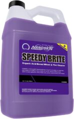 Nanoskin SPEEDY BRITE Pro Grade Wheel & Tire Acid Cleaner, 1 gallon - Chrome & Coated Wheel Safe, Cleaning with Organic Acid | Removes Brake Dust & Road Grime for Auto Detailing, Body Shop Safe