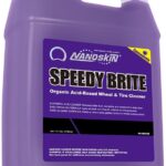 Nanoskin SPEEDY BRITE Pro Grade Wheel & Tire Acid Cleaner, 1 gallon - Chrome & Coated Wheel Safe, Cleaning with Organic Acid | Removes Brake Dust & Road Grime for Auto Detailing, Body Shop Safe