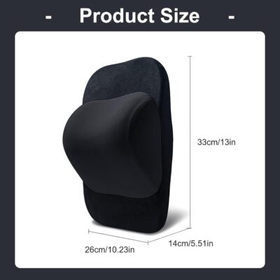 ZATOOTO Adjust Height Car Neck Pillow, Memory Foam Headrest Neck Support Pillow Adjustable Neck Pain Relieved Headrest Driving Seat Cervical Support - Image 8