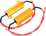 MACHSWON Universal Fit 50W 6 Ohm Canbus Decoder LED Headlight Flicker Harness (1 Pair), Bulbs Resistor Decoders Error Free Conversion Kit, Warning Canceller Capacitors - Image 2
