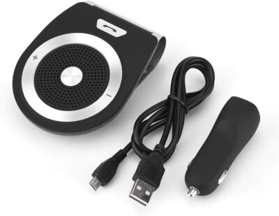 Bluetooth Car Kit Speakerphone,- Bluetooth Visor Clip Speakerphone Connect 2 Phones at Same Time - Image 6