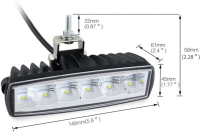 STDYSUN Led Fog Lights Driving Lights Bar 2Pcs 6Inch 30W Waterproof Offroad Driving Lights Auxiliary Work Lights Grille Lights Bar Fit for Motorcycle Truck Trator ATV UTV Golf Cart Boat Car - Image 2
