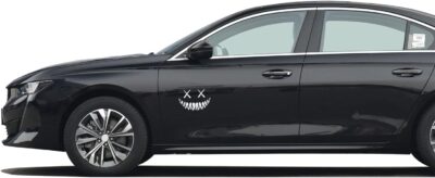 Reflective Smile Demon Car Sticker,Funny Cool Die Cut Waterproof Car Window Decal - Image 4