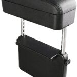 Car Console Armrest Box Arm Rest Height Adjustable Comfort Elbow Pad Universal (Black)