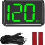 Heads Up Display for Cars Windshield with MPH Speed,HUD Display Digital Speedometer for Car Used USB Plug,Universal GPS Speedometer for Car Accessories Fit for Cars SUVs Trucks （MP/H）