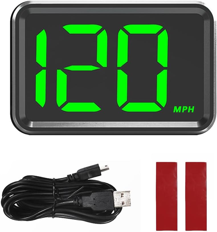 51ze4YbFWPL._AC_SL1000_.jpg Heads Up Display for Cars Windshield with MPH Speed,HUD Display Digital Speedometer for Car Used USB Plug,Universal GPS Speedometer for Car Accessories Fit for Cars SUVs Trucks (MP/H) - Image 1
