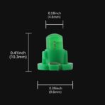 Grandview 10pcs Green T4.2 COB 1 SMD Led For Dashboard Instrument Cluster Light Car Light Bulb Side Light Indicator light Interior Panel Bulb Light 12V - Image 2