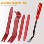 GOOACC 5 PCS Nylon Auto Trim Removal Tool Kit No-Scratch Removal Tool Kit for Car Panel & Audio Dashboard Dismantle Red - Image 8