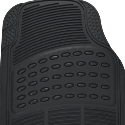 Heavy Duty 4pc Front & Rear Rubber Floor Mats for Car SUV Van & Truck - All Weather Protection Universal Fit - Image 8