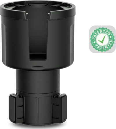 Car Cup Holder Expander Adapter for Large Water Bottles - [Patented & Upgraded] - Holds: Hydro-Flask, Yeti, Nalgene, Owala, 32-40oz - Adjustable Expandable Insert Extender - Universal - Image 7