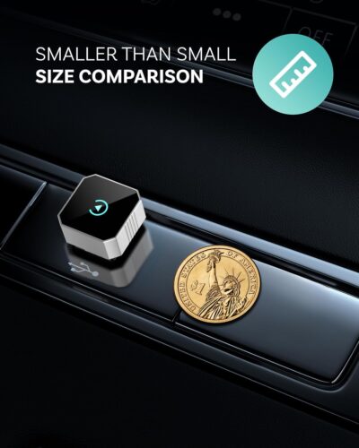 2026 Wireless CarPlay for iPhone & Android, 2-in-1 Plug and Play Converts Wired to Wireless CarPlay Android Auto, Fast Auto-Connect, Zero Latency, Compact Design with USB/USB-C Port(Silver) - Image 7