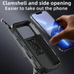 Detachable Motorcycle Waterproof Phone Holder Bike Phone Mount (with Hanging Rope) ，Base for iPhone Series and More 4.0" – 7.0" Cellphone (Rear View Mirror) - Image 2