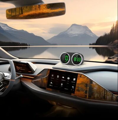 GPS Heads Up Display for Cars Digital Dashboard Speedomete with MPH/KMH, Universal HUD Display Car with 2M USB Cable and Clock, QC3.0 Fast Charger, Plug & Play for Car Boat Truck Motor SUV Golf Cart - Image 4