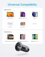 Anker 323 USB-C Car Charger Adapter, 52.5W Cigarette Lighter Charger with 30W PowerIQ 3.0 Fast Charging for iPhone 17/16/15/14/13/12 Series, Galaxy S25/24, Pixel - Image 4