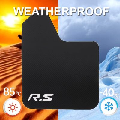 XUKEY 4pcs Black Universal Mudflaps for Car Pickup SUV Van Truck Front Rear Mud Flaps Splash Guards Fender Flares Mudguards with Hardware - Image 4