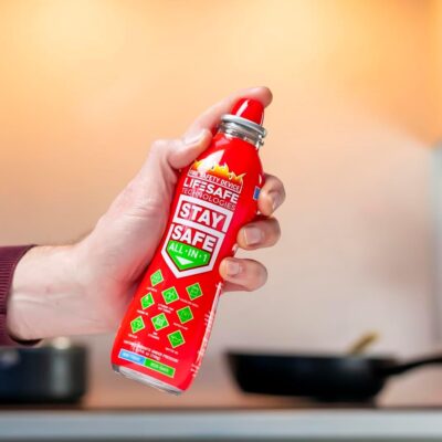 StaySafe All-in-1 Portable Fire Extinguishing Spray By LifeSafe Technologies | Compact Fire Extinguisher For 10 Types of Fires | Non-Toxic, Non-Hazardous & Eco-Friendly - Image 4