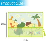 Car Window Shade, Vehicle Sunshade Curtain with Storage Pockets & Suction Cups for Baby, Cartoon Pattern Auto Interior Heat Sun Protection Cover, Universal for SUV Sedan Trucks (Dinosaur) - Image 2