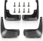 YHTAUTO Set of 4 Mud Flaps Splash Guards Accessories Replacement for Toyota Camry 2007 2008 2009 2010 2011 Sedan, Excluding SE Model, Front and Rear LH RH, Black