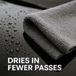 Paks - Edgeless Microfiber Towels 4-Pack - Car Detailing Wash Cloths for Cleaning - 16x16 Car Drying Towel - Lint Free Auto Rags for Polishing & Buffing - Purple & Grey Cleaning Supplies - Image 4