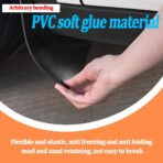 4PCS Car Mud Flaps, Flexible Rubber Vehicle Mudflaps Mudguard Splash Guard with Hardware, Automotive Exterior Front & Rear Protection Accessories, Universal for Pickup Truck SUV - Image 6