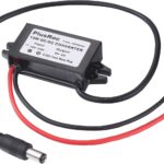 PlusRoc Waterproof 12V/24V to 5V Converter Step Down Module Power Adapter for CCTV Security Camera, LED Strip Light, DVR (5.5x2.1mm DC Male Plug)