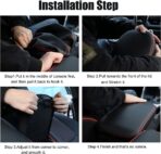 INTGET Center Console Armrest Cover for 2025 Toyota RAV4 Accessories 2024 2023 2022 2021 2020 2019 Leather Middle Console Lid Cover Pad Protector Elbow Arm Rest Covering Car(Black) - Image 6