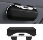 zipelo Sunglasses Holder for Car Sun Visor, Protective Automotive Eyeglasses Storage Case Hanger, Soft Vehicle Interior Glasses Organizer Box Accessories, Universal for SUV Sedan Truck (Black)