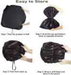 Gven Windshield Sun Shade, Car Front Window Shades Cute Sunshade Cover Sun Visor Shield Block Automotive Interior Protector Blocks UV Rays for Pickup Truck SUV Accessories(Sunset Purple, L), Large - Image 5