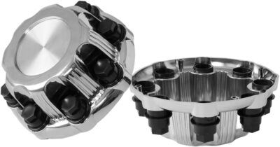 (Set of 4) Chrome Wheel Center Caps 8 Lugs Compatible with Select 16 Inch Van & Truck - Replacement 15039489, 15039488, 9597169, 9597170 - Image 6