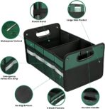Car Trunk Organizer, Car Storage Organizer, Collapsible Multi Compartment for Car, Suv, Sedan, Truck, 100L, Extra Larger (Green, 50L) - Image 9