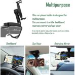 Universal Car Phone Holder Mount,360 Degrees Rotation Dashboard Phone Holder [Upgrade Clip Never Fall],car Phone Mount for iPhone,Samsung,Google,Nokia,and 4 to 7" Smartphones - Image 2
