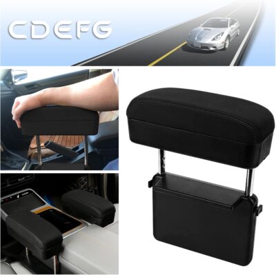CDEFG Car Armrest Support Elbow Rest Pad Armrest Extender Console Storage Organizer Universal Fit for Most Cars - Image 6