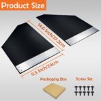 4PCS Universal Mud Flaps Splash Guards Car Mudguard with Night Reflectors Mudflaps and Accessories Set, Front and Rear Protection for Trucks Cars SUVs Vans (Black) - Image 3