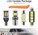 12pcs Super Bright 6000K LED Interior Lights Bulb for 2019 2020 2021 2022 Dodge RAM 1500 5th Gen LED Map Dome Footwell Cargo Light Bulbs White LED Interior Light Bulbs Package + Install Tool - Image 7