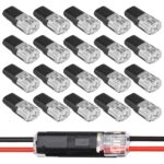 Double Wire Plug in Connector with Locking Buckle, Flame Retardant Locking Wire Quick Connectors, Suitable for Emergency Repairs, Home and Automotive Wiring, Easy to Use (20PCS)