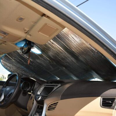 BDK Palm Tree Tropical Island Front Windshield Sun Shade Accordion Folding Cute Car Window Shades for Truck & Car Sunshade Shield for Sun UV Rays - Visor Protector Keeps Vehicle Cool - 58 x 27 inches - Image 5