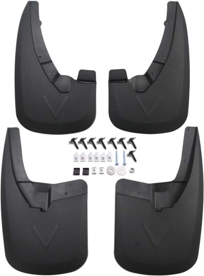 RMOURTEKK Mud Flaps Compatible with Dodge Ram 2009-2018 1500 2500 3500 & 2019-2024 Ram 1500 Classic Without OEM Fender Flares Custom Front and Rear Mud Guard Set（4pcs-Set） - Image 2