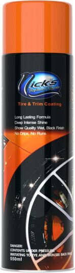 Nick's Professional Supplies High Gloss Tire Shine (1 Pack) - Long Lasting Tire Care - Your Ultimate Wet Tire Shine Spray for a Black Finish Shine on Ceramic Coating for Cars, Trucks, Motorcycles.