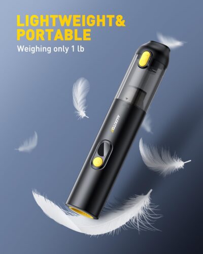 AUXITO Car Vacuum Portable Cordless 14000Pa Suction, Handheld Vacuum Blow & Suction 2 in 1, Small Vacuum Cleaner Hand Held Vacuum for Car, Home, Pet, Office, Ideal Gifts for Men & Women (Black) - Image 8