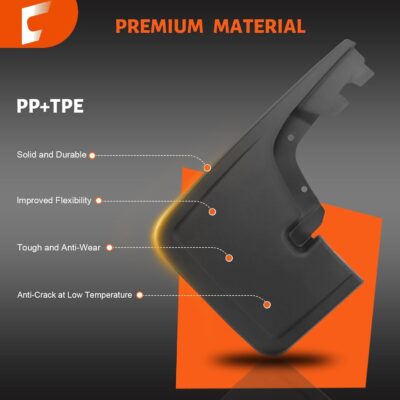 Upgraded Mud Flaps Fit for Ford F150 2026 2025 2024 2023 2022 2021, Mud Flaps for Pickup Trucks Splash Guard Compatible with 2025 Ford F150 Accessories, No Drilling Mud Gards Mudflaps, Set of 4 - Image 7