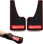 Soft Material Automotive Car Mud Flaps Universal Fit Black Splash Guards Rubber mud Guard No Collision Universal(Sports)