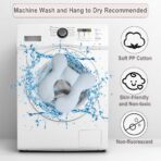 Upgraded Baby Head Support Pillow for Newborn Toddler, Soft Cotton Baby Travel Pillow for Car Seats and Strollers, Blue - Image 6