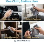 Waffle Weave Microfiber Towel, 12 x 12 inches, Barista Towels, Lint Free Cloth, Glass Towels, Waffle Towels Car Detailing, 6 Pack Premium Microfiber Cleaning Cloth - Image 5