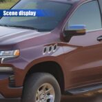 6PCS Car Exterior Hood Side Door Air Vent Cover, Glossy Auto Fenders Trim Intake Grille Decorative Sticker, ABS Hood Spoiler Bumper Side Vent Decal Decoration for Most Cars (Silver) - Image 4